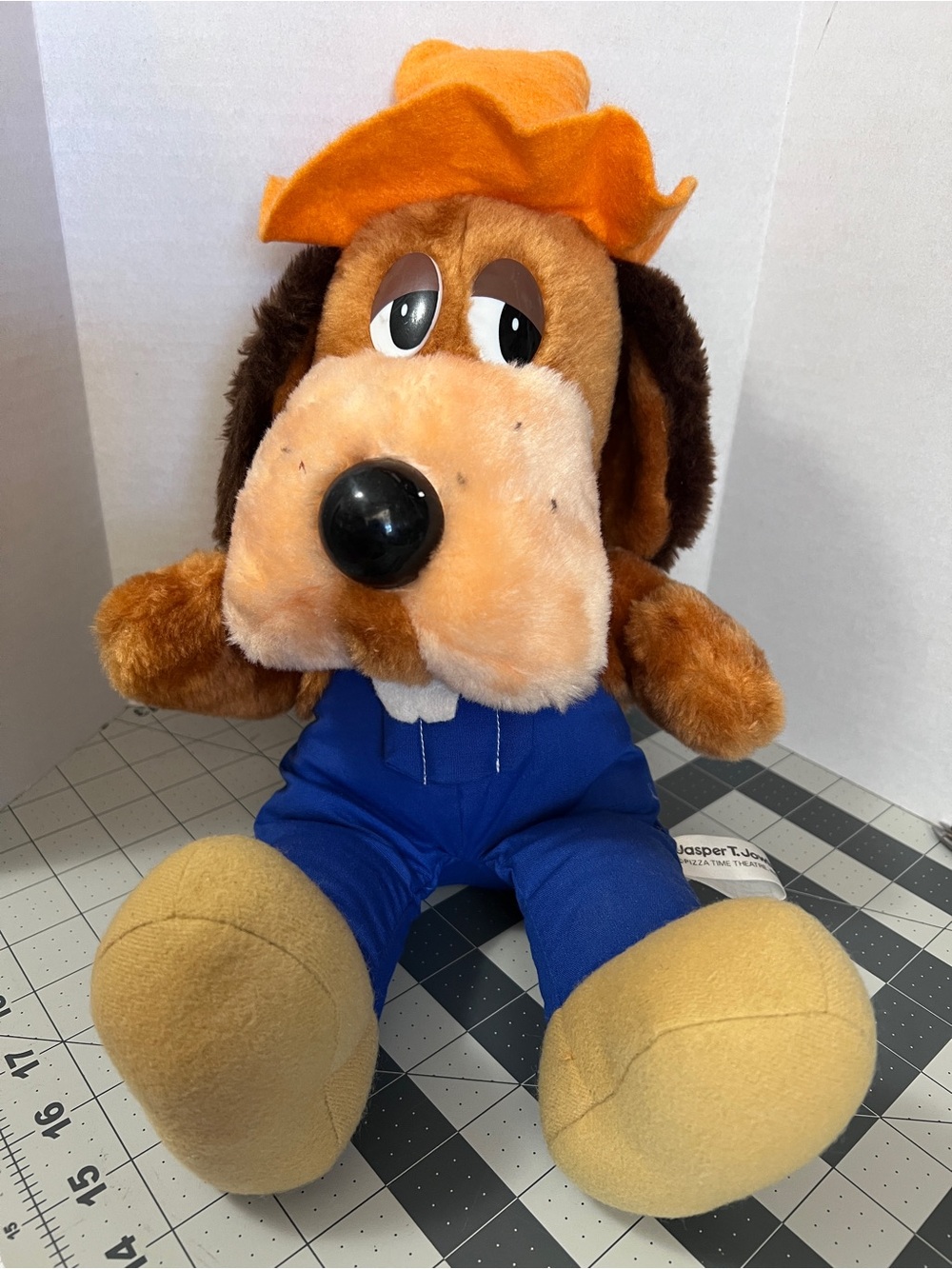 Chuck E Cheese Pizza Time Theatre Jasper T Jowls Plush Dog Vintage Taiwan 16"